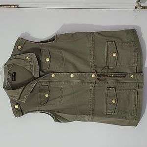 Celebrity Pink Army Green Vest